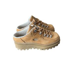 Vintage Sketchers Jammers Slip On-Tan Shoes Size 7 Streetware-Leather Platform